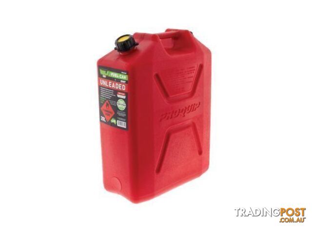 Hulk 4x4 Red 20 Litre Fast Flow Plastic Unleaded Fuel Can