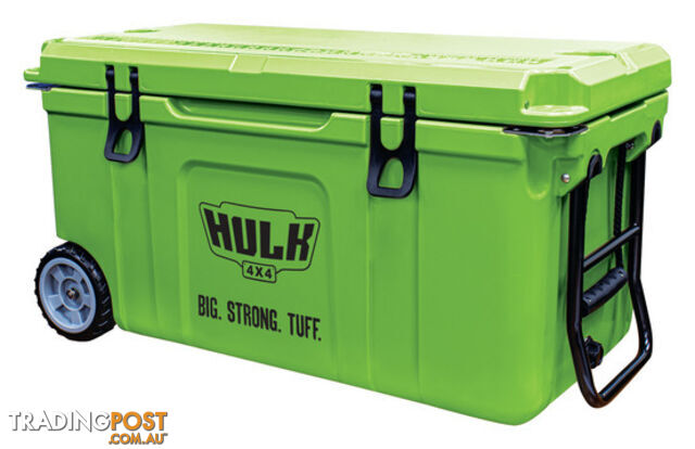 Hulk 4x4 75L Portable Ice Cooler Box On Wheels & Folding Handle