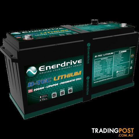 Enerdrive ePOWER B-TEC 200Ah Lithium Battery, 40A DC2DC + 40A AC Charger Pack - photo 2 of 4
