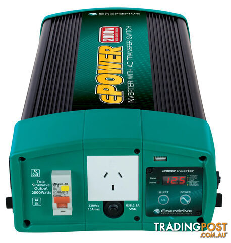 Enerdrive ePOWER B-TEC 2 x 200Ah Lithium Battery, 40A DC2DC + 100A AC + Inverter & Monitor - photo 5 of 13