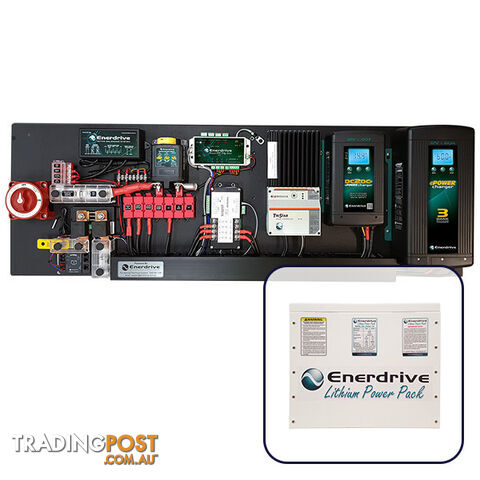 Enerdrive Pro Series 60A Off-Grid 300Ah Lithium Battery Kit