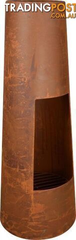 Wildtrak Tardis Round Rustic Fire Place, 38x38x100cm