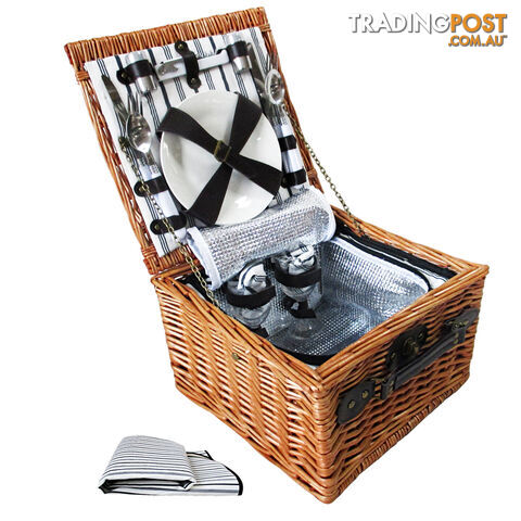 Alfresco 2 Person Picnic Basket - Black