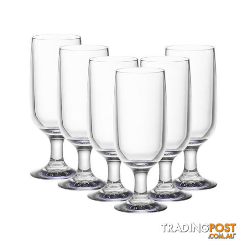 D-Still 395ml Unbreakable Goblet Glass, Set of 6