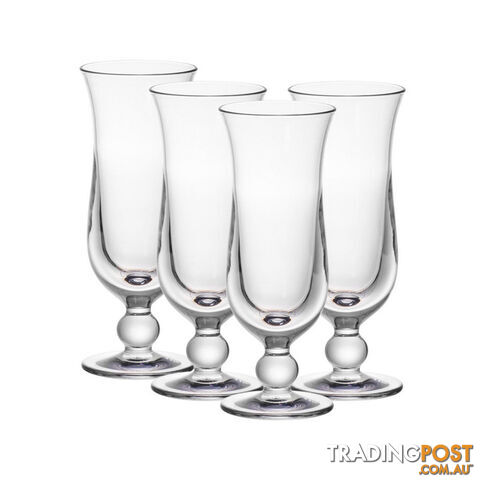 D-Still 320ml Unbreakable Hurricane Glass, Set of 4
