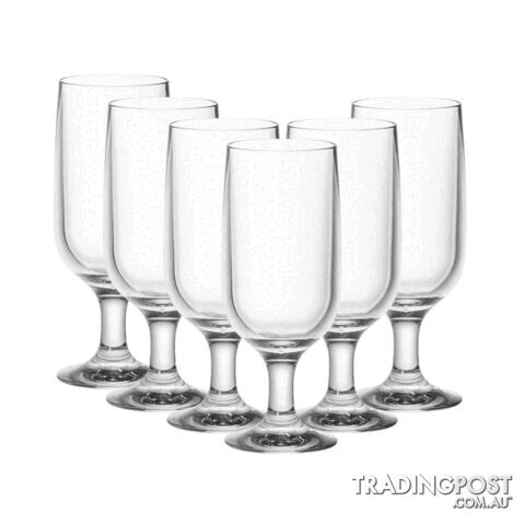 D-Still 490ml Unbreakable Goblet Glass, Set of 6