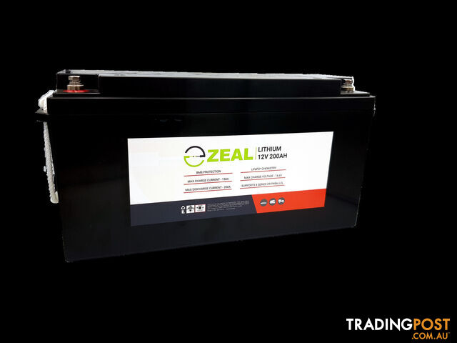 Zeal 12V 200Ah LiFePO4 Lithium Battery