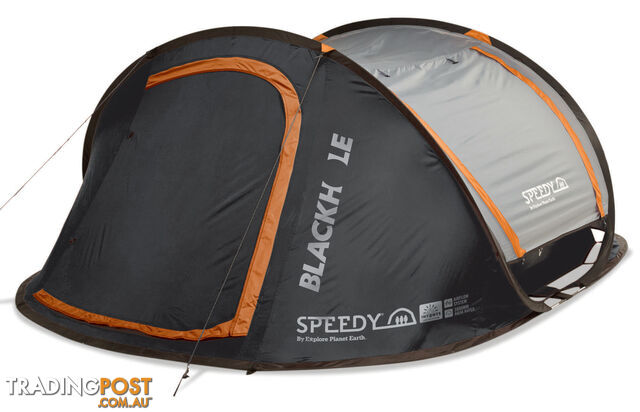 Explore Planet Earth Speedy Blackhole 4 Person Pop Up Tent with LED Lights