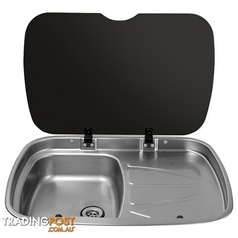 Thetford MK3 Argent Sink With Glass Lid, Right Hand Drain