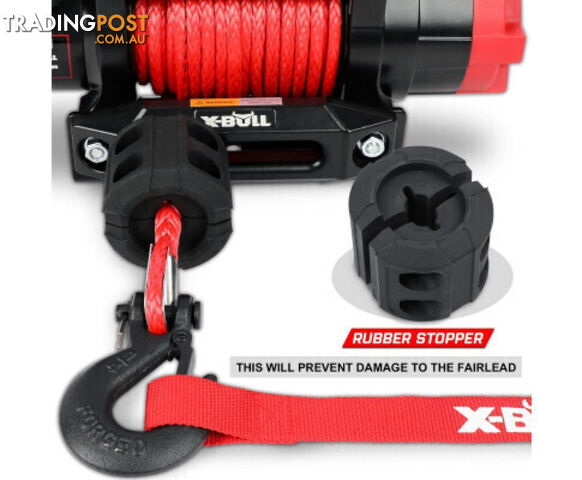 X-BULL 6000LBS 12V Synthetic Rope Wireless Remote Electric Winch - photo 3 of 13