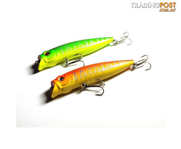 DZ 9.5cm Poppers Fishing Lure Surface Tackle Saltwater 2 Pack