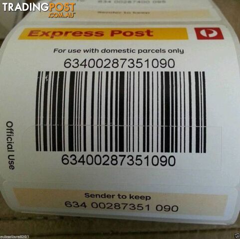 *50 Express post tracking labels. pickup 3168 or post FOR QUICK R