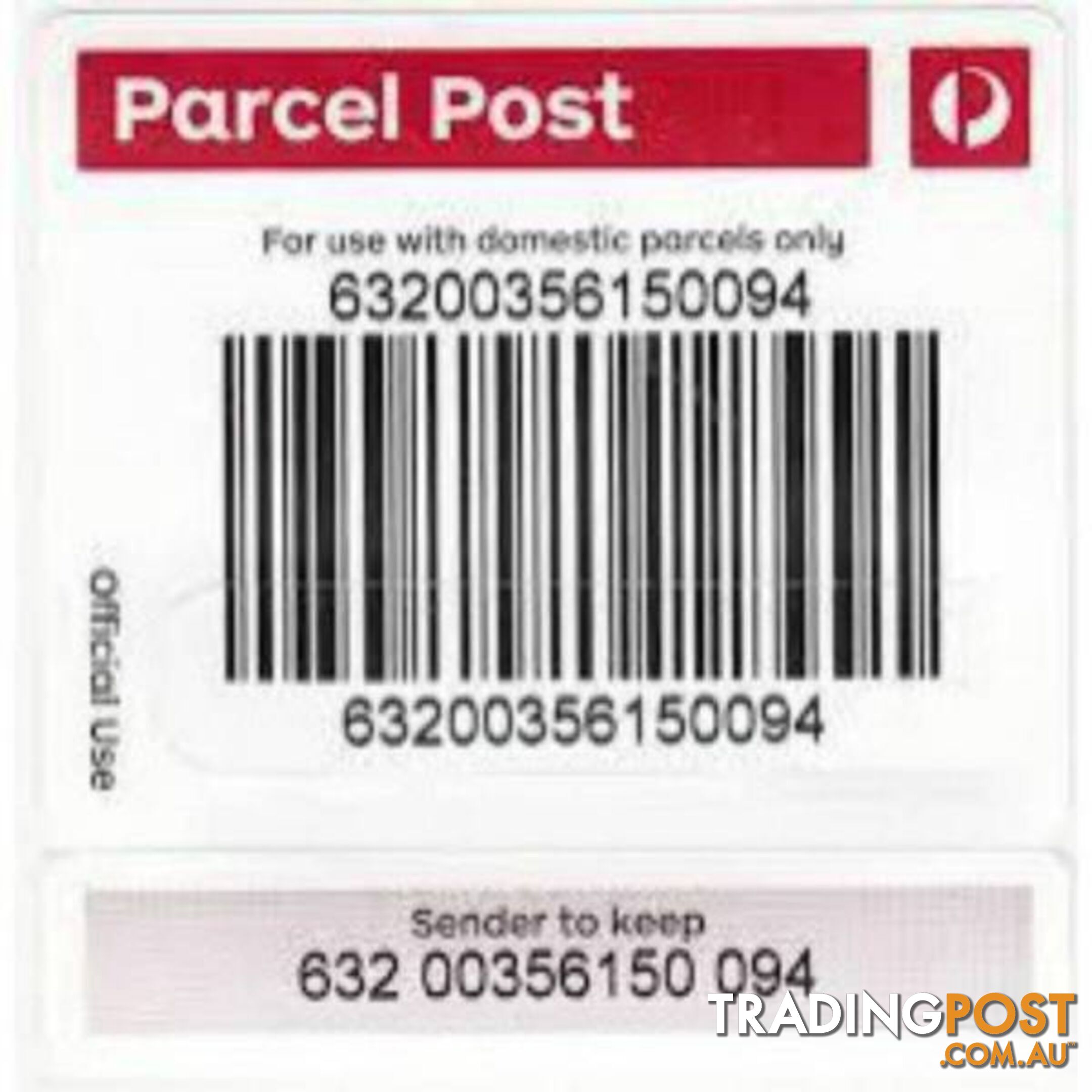 50 x AUSTRALIA POST TRACKING LABELS EBAY SALES POSTAGE