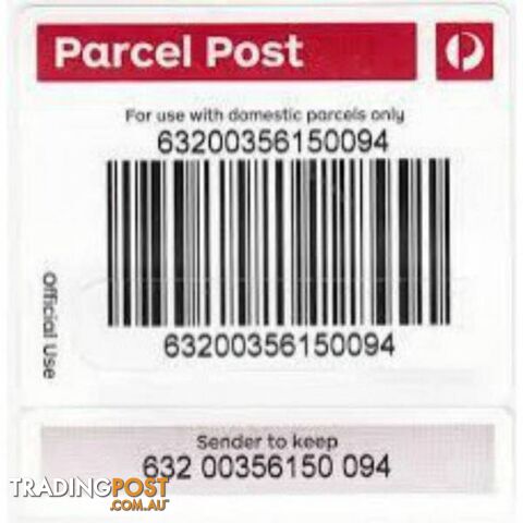 50 x AUSTRALIA POST TRACKING LABELS EBAY SALES POSTAGE