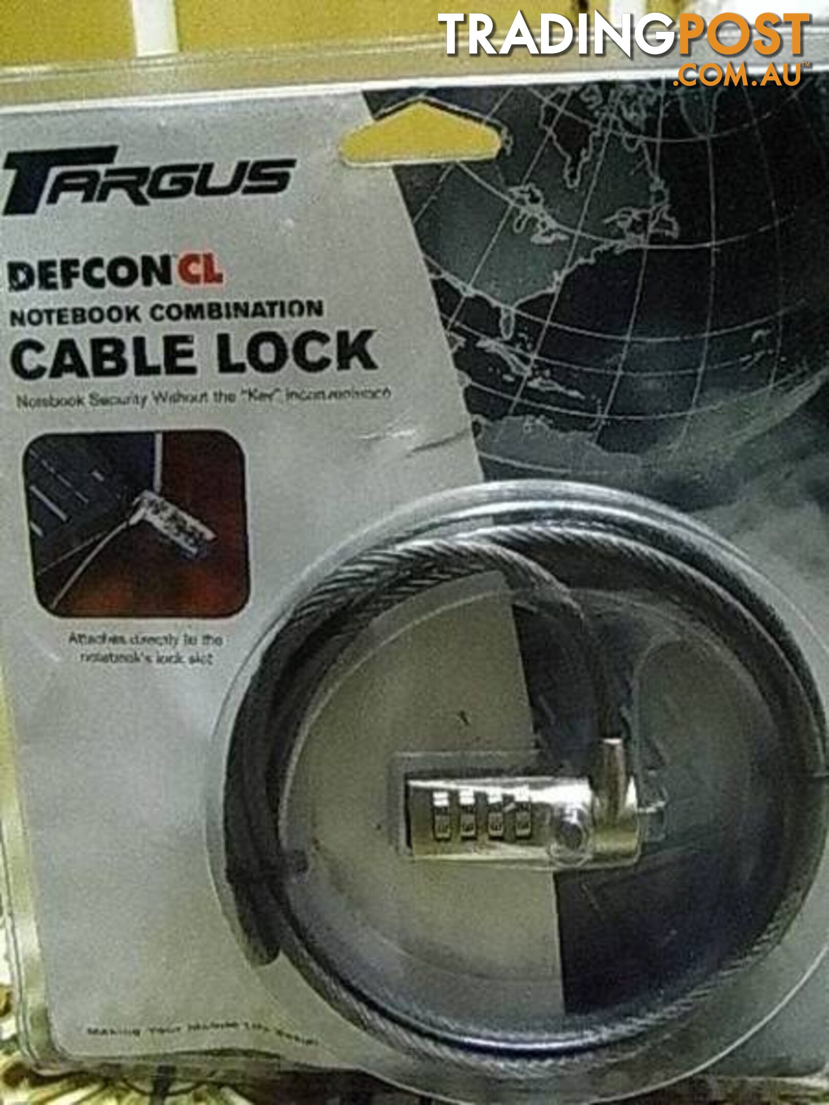 Targus 6.5' Defcon CL Laptop Cable Lock (PA410U) Security