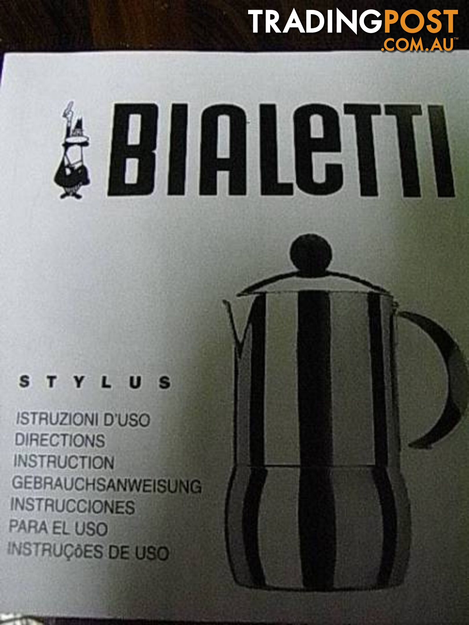 NEW BIALETTI ITALY 3TZ STAINLESS STEEL EXPRESSO 3 CUP MADE IN IT