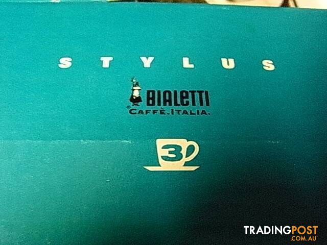 NEW BIALETTI ITALY 3TZ STAINLESS STEEL EXPRESSO 3 CUP MADE IN IT