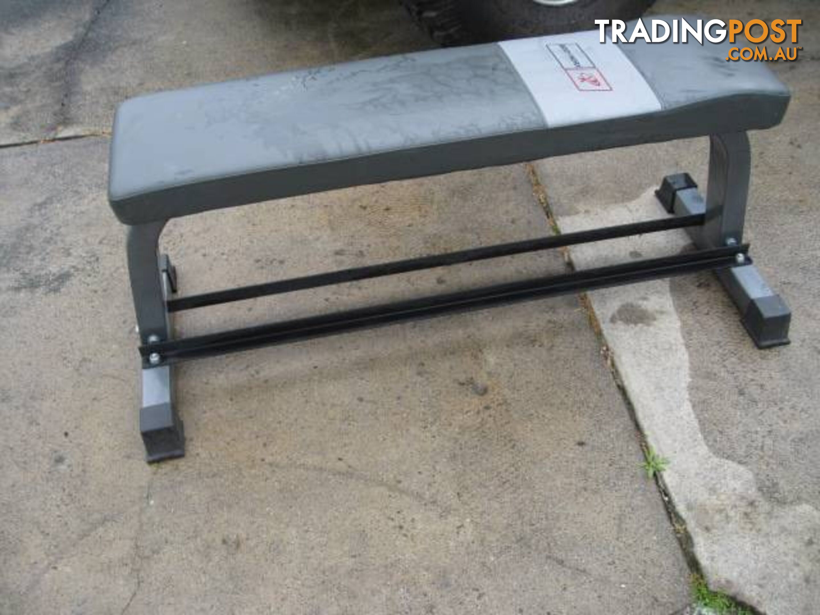 Bodyworx Flat Bench with Dumbbell Rack