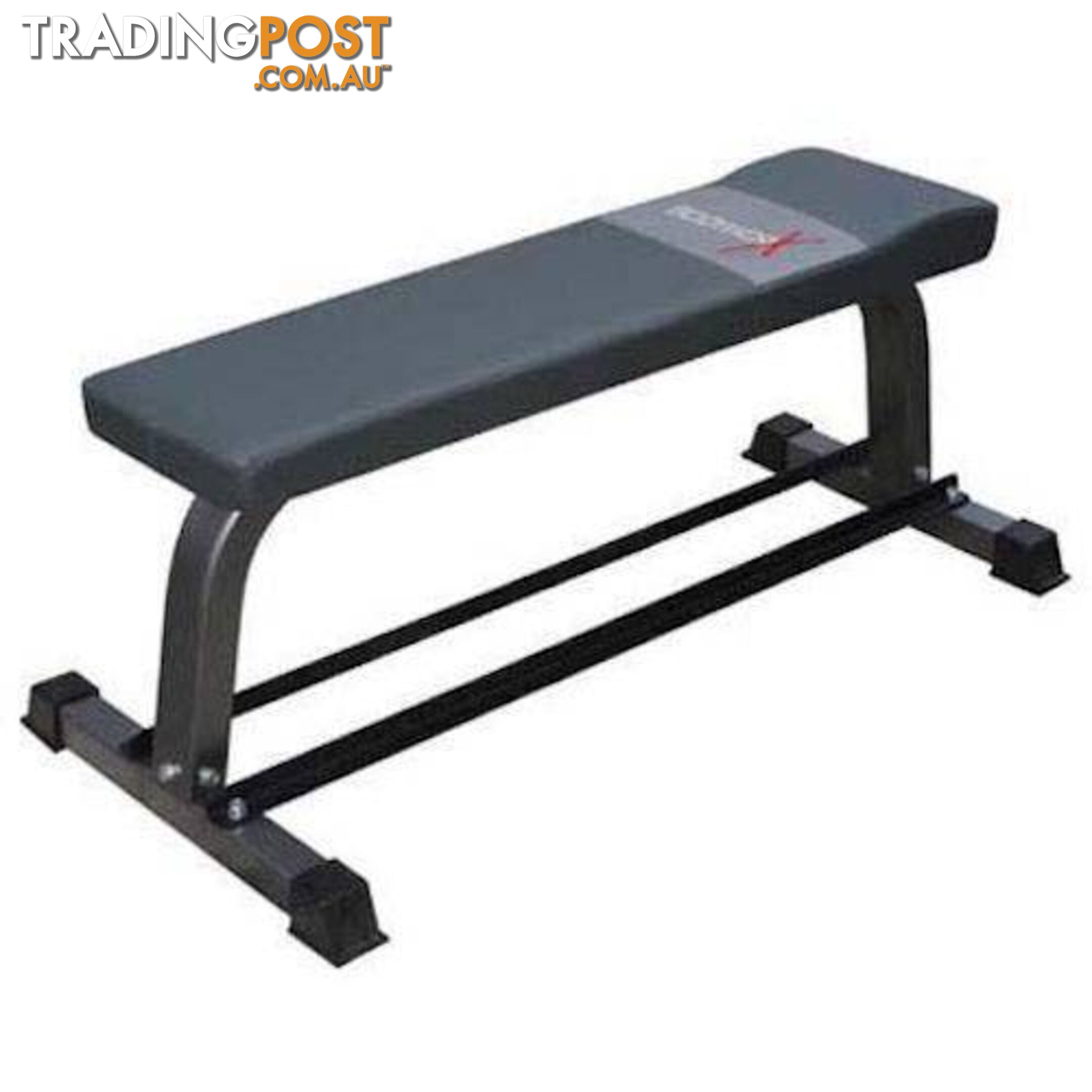 Bodyworx Flat Bench with Dumbbell Rack