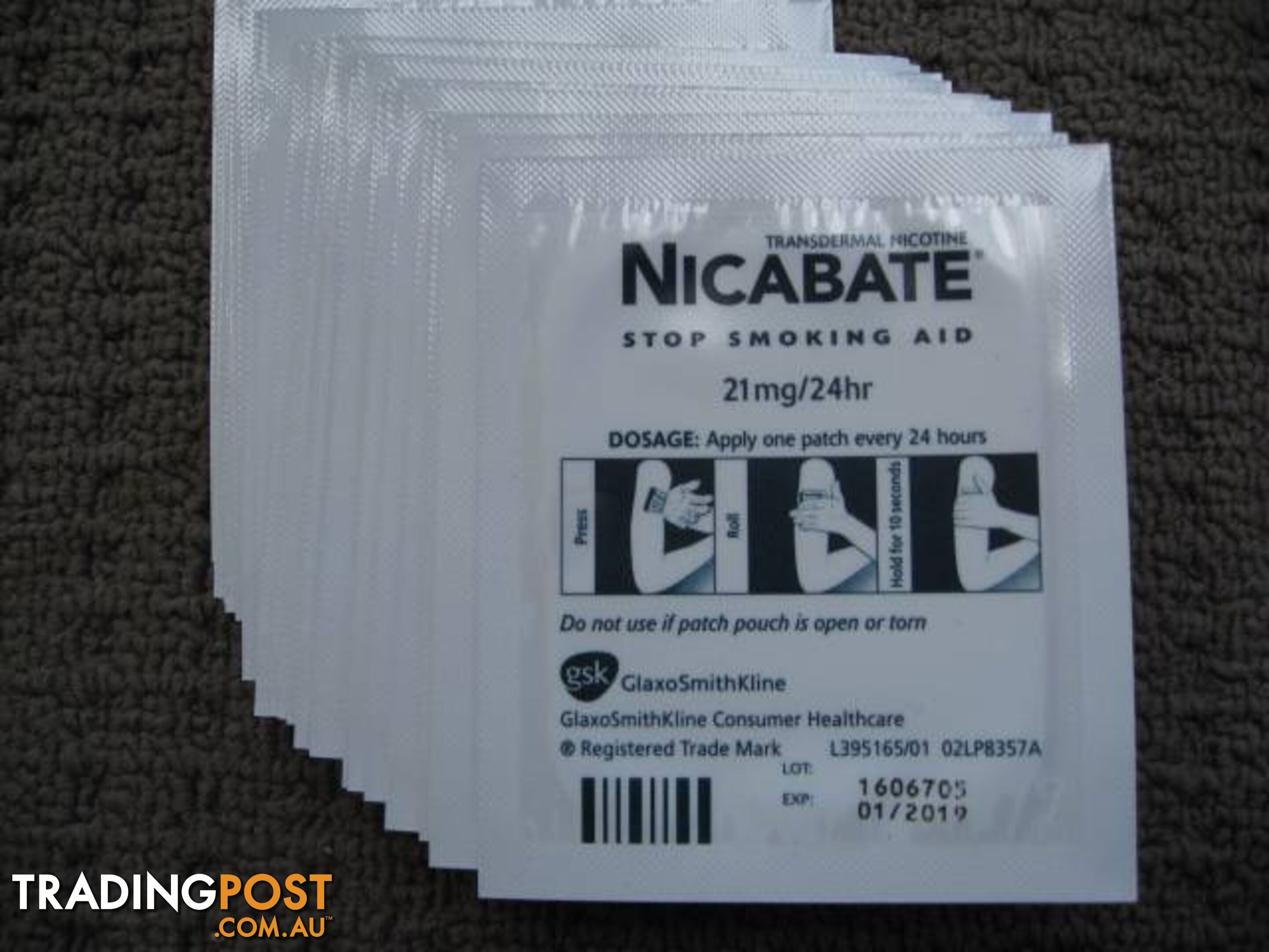 Nicabate - P Patch 21mg - Stop Smoking Aid - Help Manage Cravings