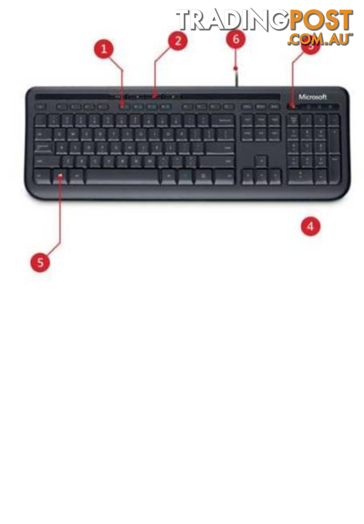 Microsoft 600 Wired Keyboard and Mouse Combo for Desktop Laptop O