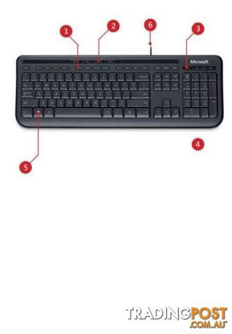 Microsoft 600 Wired Keyboard and Mouse Combo for Desktop Laptop O