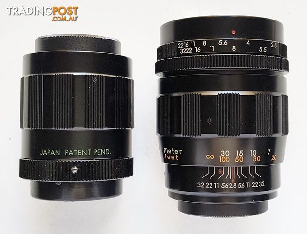 Vintage Tamron Converto 135mm/2.8 Telephoto Lens with 225mm/5.5 extender - M42 - photo 2 of 5