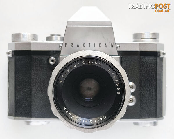 Vintage Praktica IV 35mm SLR Camera +Zeiss Jena Tessar 50mm/f2.8 Lens - photo 3 of 3