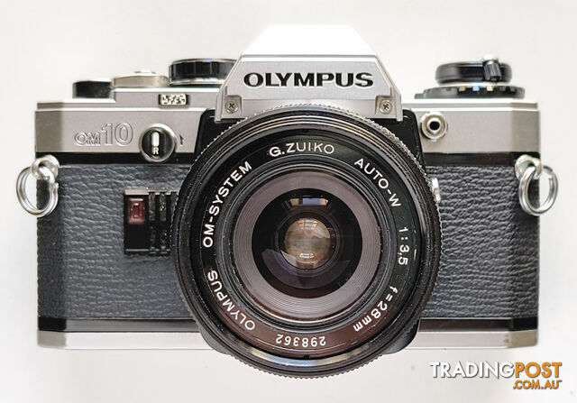 Vintage Olympus OM-10 35mm SLR + Zuiko Auto-W 28mm/f3.5 Lens - photo 3 of 3