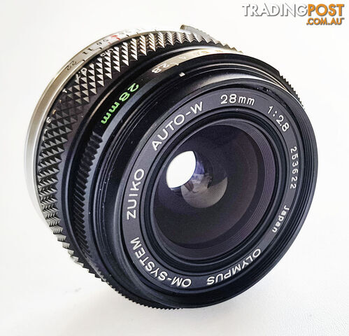 Vintage Olympus Zuiko Auto-W 28mm/2.8 Wide Angle Lens