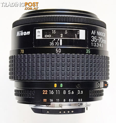Vintage Nikon AF Nikkor 35-70mm/3.3 Zoom Lens - photo 3 of 3