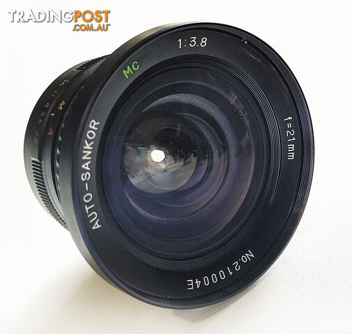 Vintage Auto-Sankor MC 21mm/3.8 Wide Angle Manual Lens - M42 Mount - Very Rare