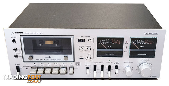 Vintage Onkyo TA-630D Stereo Cassette Deck - Serviced