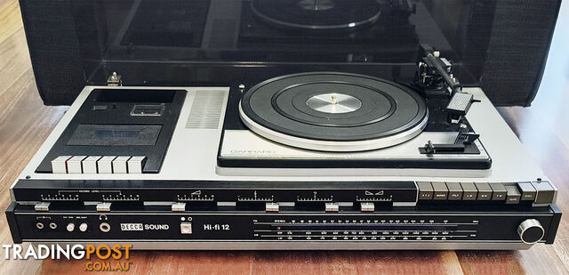 Vintage Decca Sound Hi-fi 12 3 in 1 Stereo System+ new Pyle PSMSP6WH Speakers