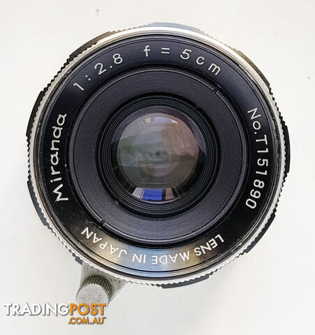 Vintage Miranda 5cm/f2.8 Preset M44 Mount Lens - photo 2 of 3