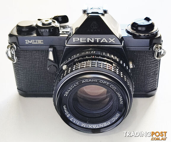 Vintage Pentax ME 35mm SLR with SMC Pentax-M 50mm/1.7 Lens