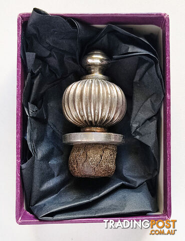 Vintage Asprey Silver Plated Bottle Stopper