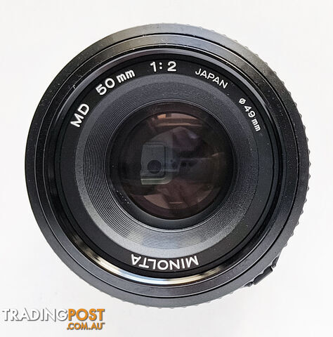 Vintage Minolta 50mm/f2 MD Mount Standard Prime Lens - photo 2 of 2