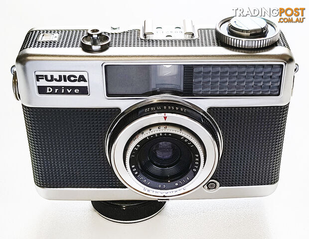 Vintage Fujica Drive Half Frame 35mm Viewfinder Camera+New shoe mount...