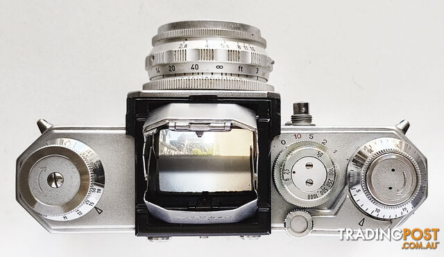 Vintage Wirgin Edixa Reflex A - 35mm SLR Camera + Cassar S 50mm/f2.8 Lens - photo 2 of 3