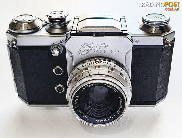 Vintage Wirgin Edixa Reflex A - 35mm SLR Camera + Cassar S 50mm/f2.8 Lens