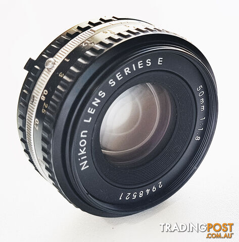Vintage Nikon E Series Pancake 50mm/f1.8 Ai-s Standard Prime Lens