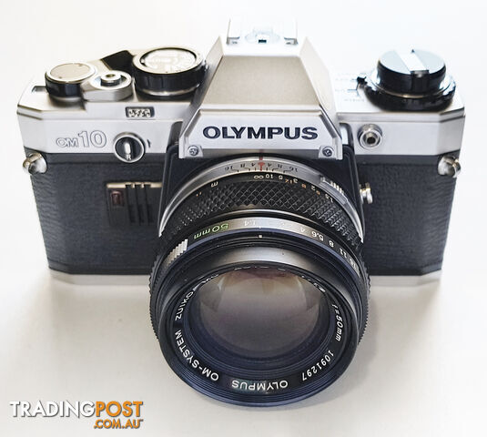 Vintage Olympus OM-10 35mm SLR + Zuiko Auto-S 50mm/f1.4 Lens