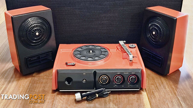 Vintage Sanyo SPT-1100T Stereo Record Player with Speakers - Rare