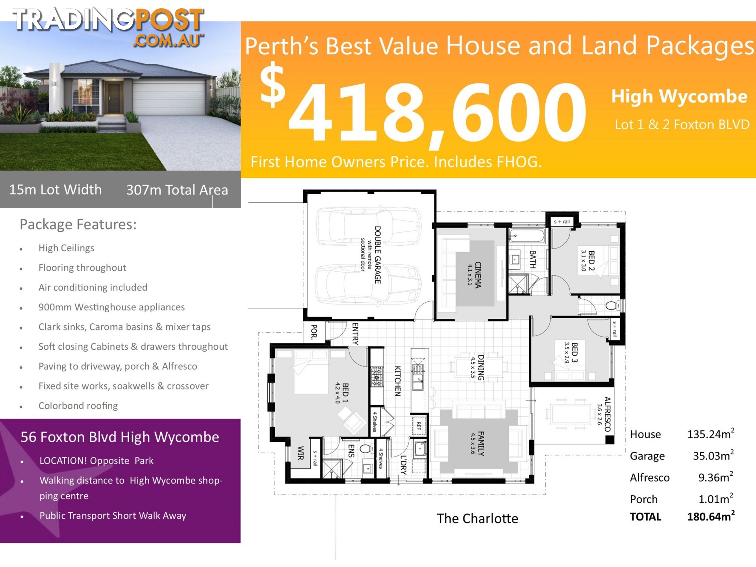 Lot 56 Foxton Boulevard HIGH WYCOMBE WA 6057