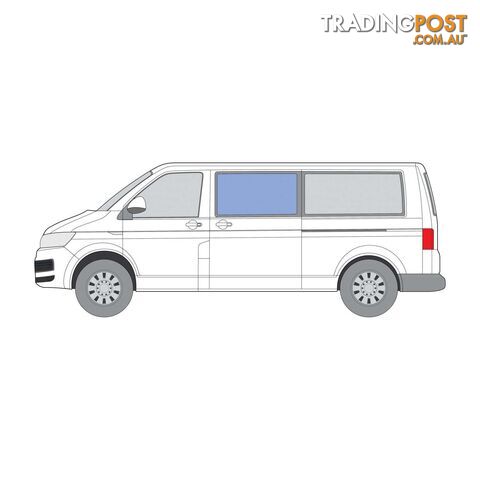 VW TRANSPORTER LH SLIDING DOOR FIXED WINDOW