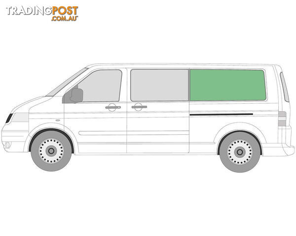 VW TRANSPORTER LH REAR CORNER FIXED WINDOW