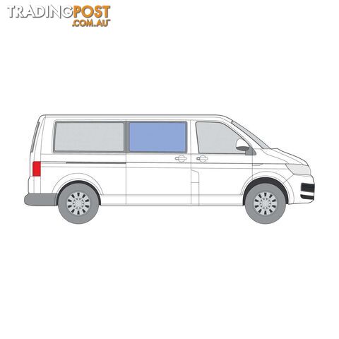 VW TRANSPORTER RHS MIDDLE PANEL, SLIDING DOOR FIXED WINDOW