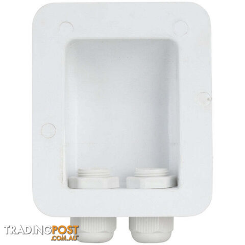 WHITE ABS SOLAR CABLE ENTRY POINT