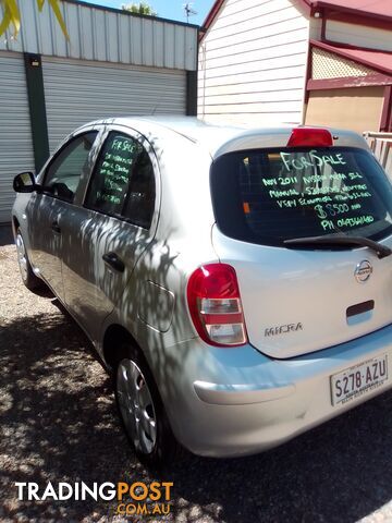 2011 Nissan Micra K13 MY15 ST-L Sedan Manual